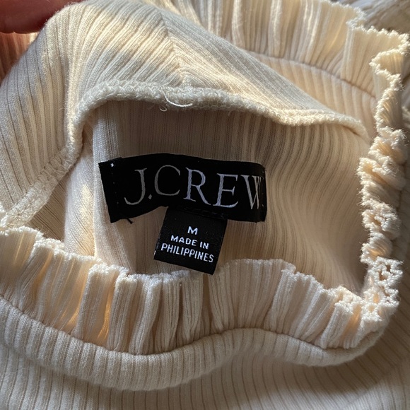 J. Crew Ribbed Ruffle long sleeve - Picture 3 of 3